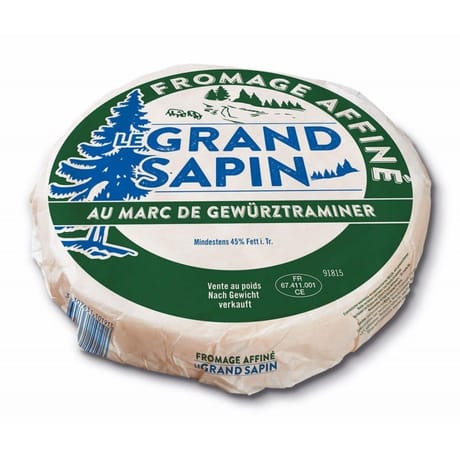 Fromage affiné au marc de gewurztraminer