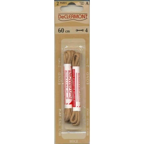 De Clermont lacets rond 60cm beige