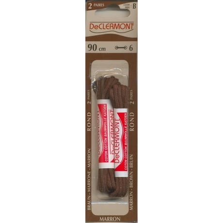 De Clermont lacets rond 90cm marron
