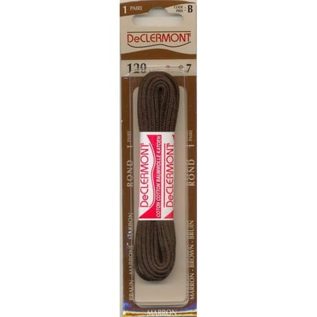 De Clermont lacets rond 120cm marron