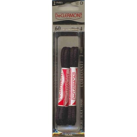 De Clermont lacets cordonnet 60cm noir