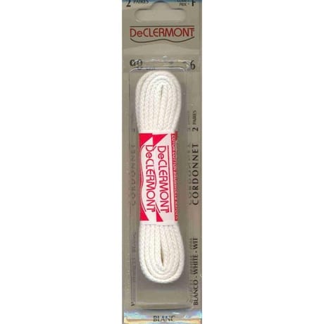 De Clermont lacets cordonnet 90cm blanc