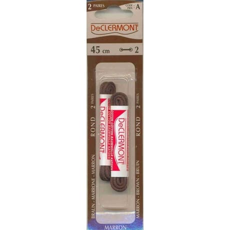 De Clermont lacets rond 45cm marron
