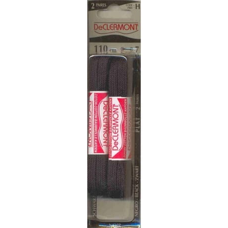 De Clermont lacets plat 110m noir
