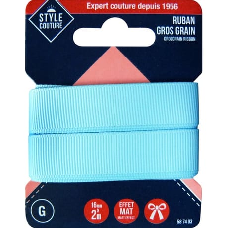 Ruban gros grain 16mm x 2m Style couture