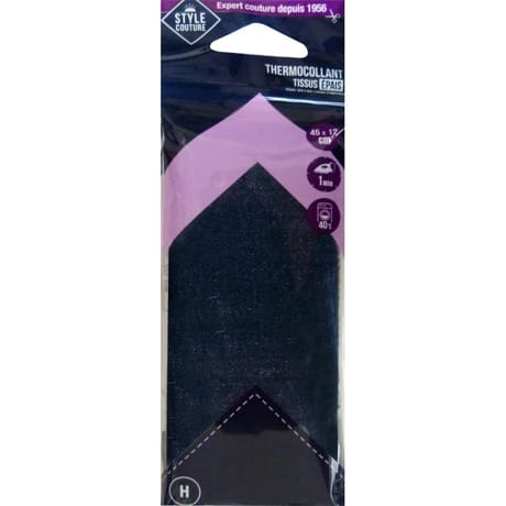 Thermocollant jean moyen 45cm x 12cm Style couture