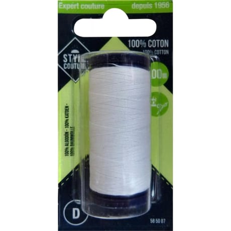 Fil coton 100m blc