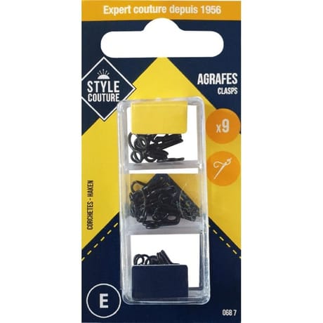 Agrafes corsage noires