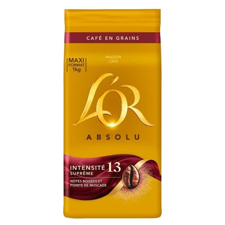 L'or absolu café en grains intensité 13 1000g