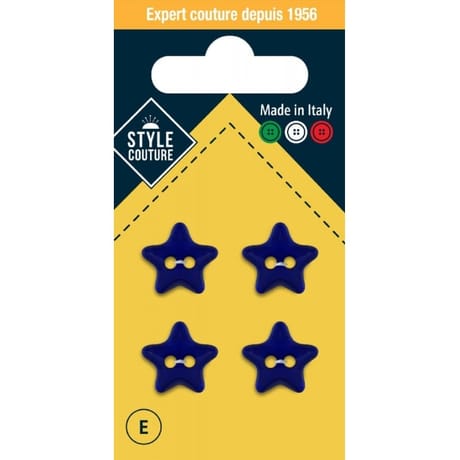 Boutons star 15m x4 Style Couture