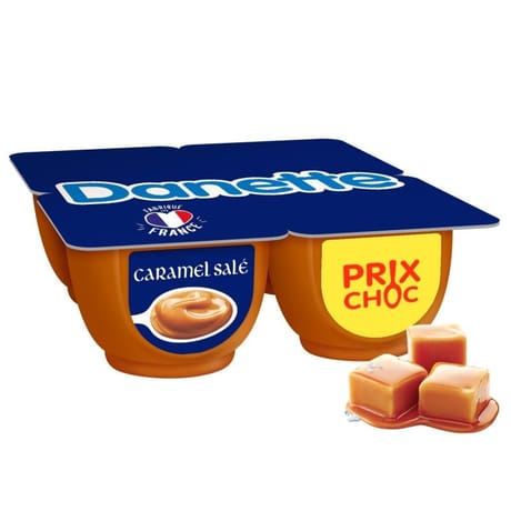 Danette caramel salé 4x125g prix choc