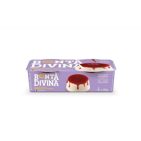 Bonta Divina panna cotta framboise 2x110g