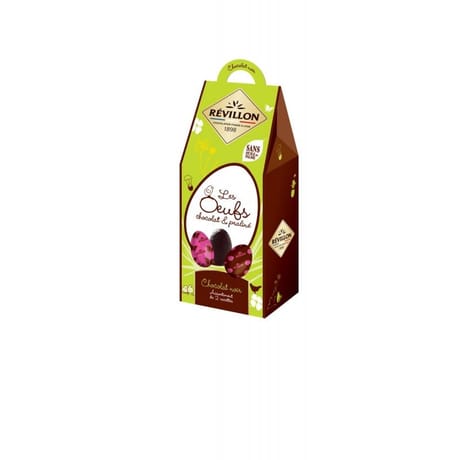 Revillon chocolatier les oeufs chocolat noir 190g