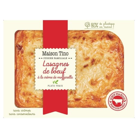 Lasagnes de boeuf race limousine, 900g