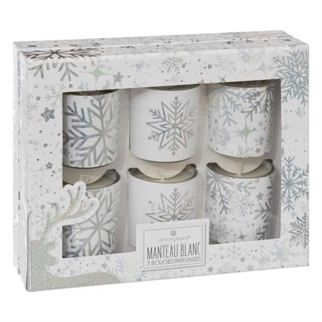 Bougie parfumée blanc x6