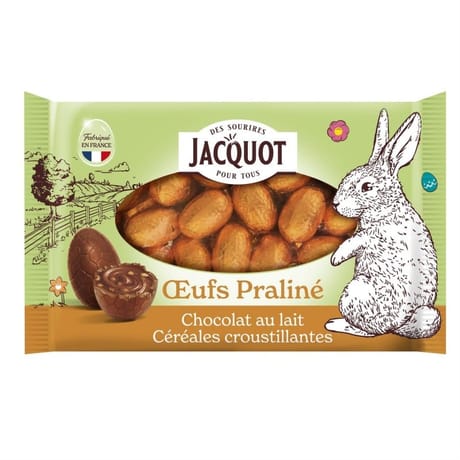 Jacquot sachet oeufs praliné lait croustillant 100g