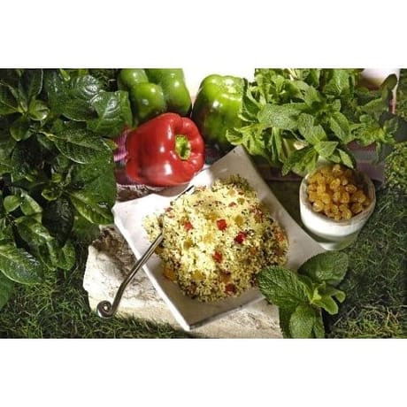 Taboulé à la menthe et aux raisins blonds