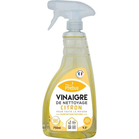 Phébus vinaigre de nettoyage en pulvérisateur 750 ml partun citron