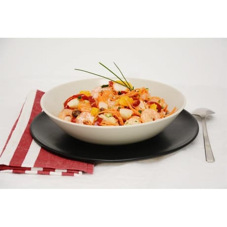Salade de gambas aux mandarines