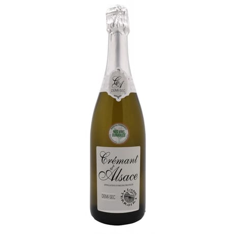 L'âme du terroir crémant d'Alsace demi-sec 75cl 12% Vol.