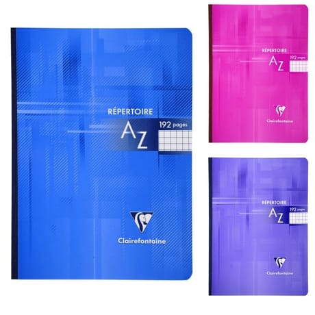 Clairefontaine - Répertoire brochure 148x210 192 pages 5x5 90 grammes