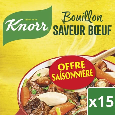 Knorr bouillon saveur boeuf 150g offre saisonnière