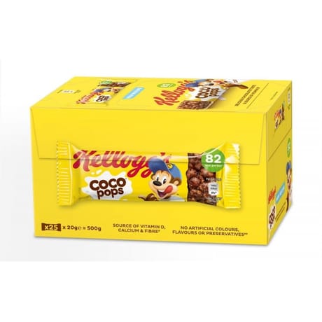 Kellogg's choco pops barres 25x20g - 500g