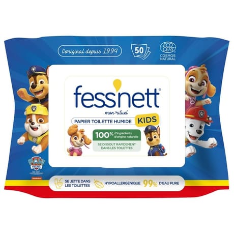 Fess nett papier toilette humide kids x50