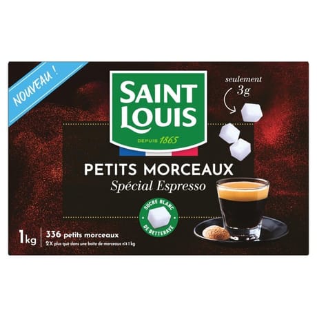 St louis petits morceaux de sucre spécial espresso 1kg