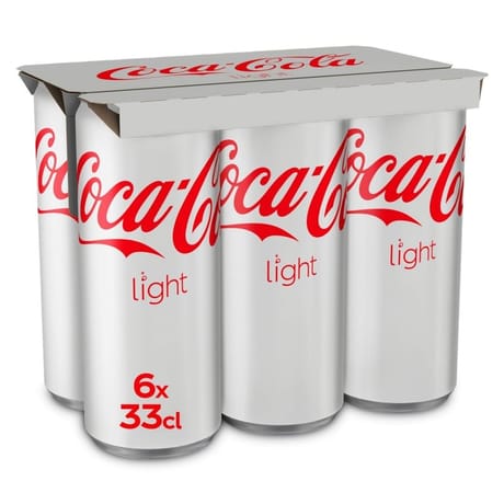 Coca-cola light boite 6x33cl sleek