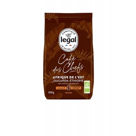 Legal cafe des chefs afrique de l'est grains bio 500g
