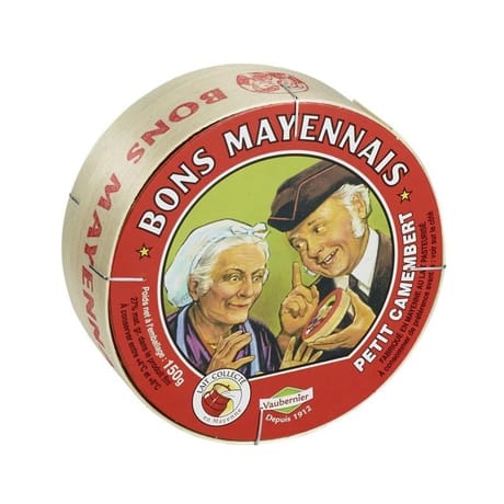 Bons mayennais petit camembert 27%mg 150 g