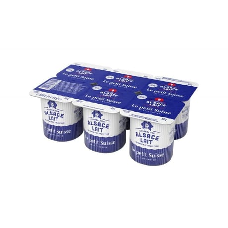 Alsace Lait le petit suisse au lait entier 6x60g