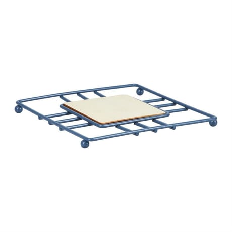 Dessous plat métal bois