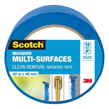 Scotch masquer multi surfaces bleu 40m x 48 mm
