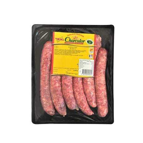 Charculor chipolatas crue x6 500g