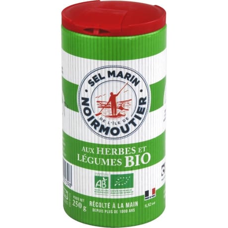 Ile de Noirmoutier sel fin herbes et légumes bio 250g