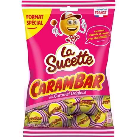 Carambar sucettes caramel 204g