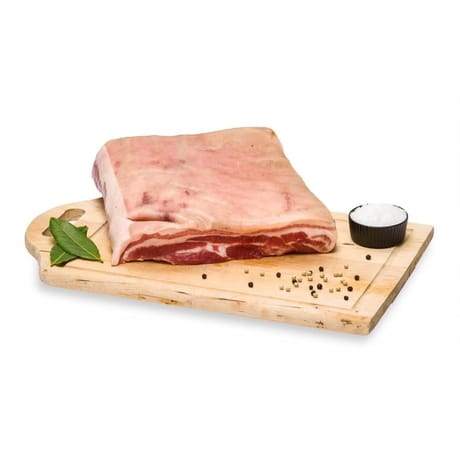 Poitrine salee à l'ancienne au sel sec sous vide