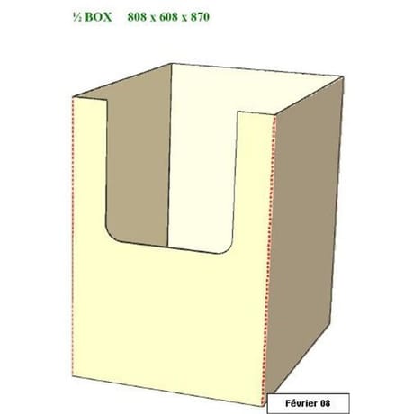 1/2 BOX 808X608X870