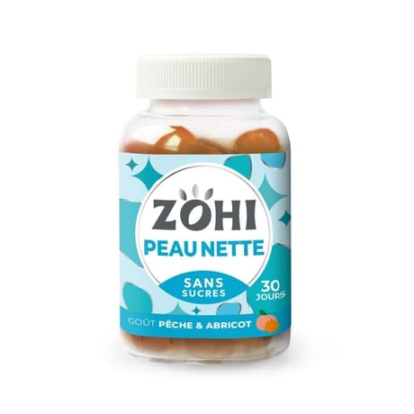 Zohi complément alimentaire peau nette goût pêche abricot ssx60-180g