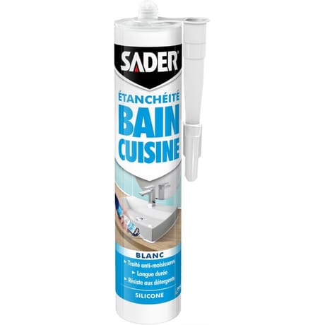 Sader mastic bain cuisine blanc 280ml
