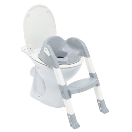 Réducteur de wc avec escabeau kiddyloo gris charme Thermobabay