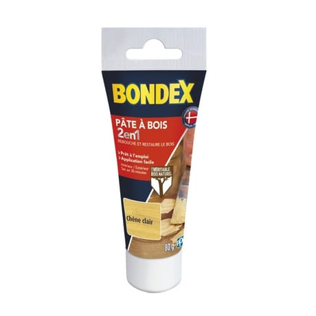 Bondex pâte à bois chêne clair 80g