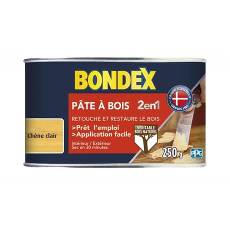 Bondex pâte à bois chêne clair 250g