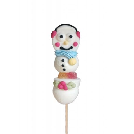 Bonbec show bonhomme de neige brochette de bonbons x1-55g