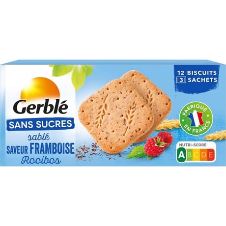 Gerblé sablé framboise roiboos 150g