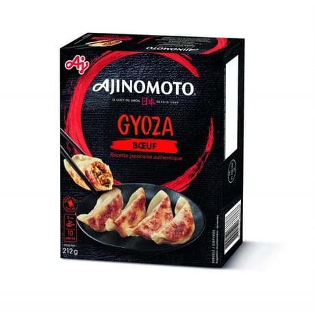Ajinomoto gyoza boeuf et légumes sachet sauce soja 212g
