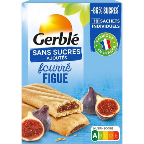 Gerblé biscuits fourrés figues sans sucres ajoutés 180g