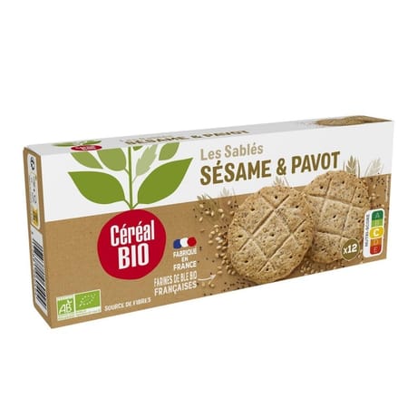 Céréal bio biscuit pavot sésame 132g